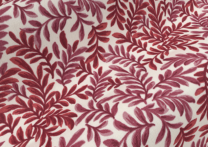 Leaf Vine, Rouge - Made to Measure Curtains - Image 4